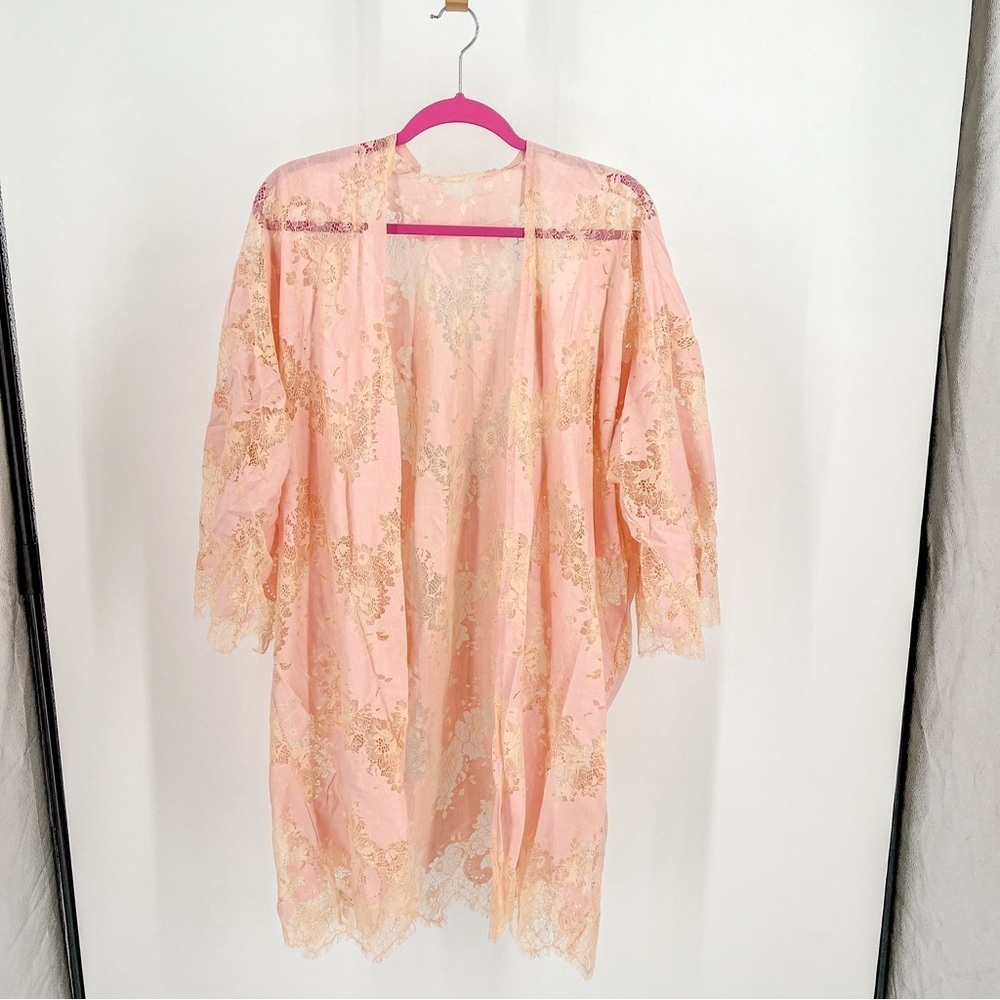 Rikka One size pink/cream kimono